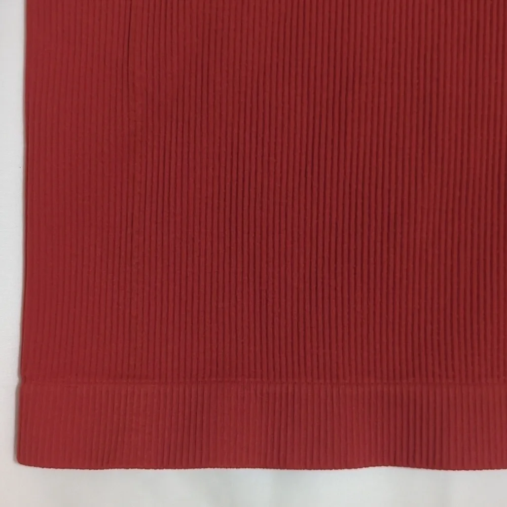 Out From Under Explain It All Ribbed Slip Dress, Color Rust Size L